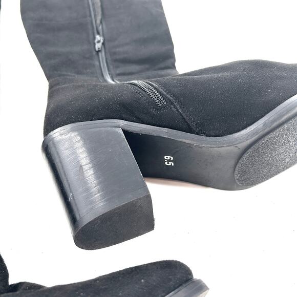 Seychelles Paradise City Over Knee Boots 6.5 NWOT Black OTK Cognac Tan Boho - Picture 9 of 10